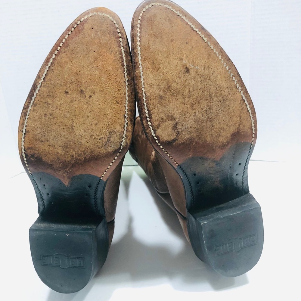 Abilene Men's 9EE Western Boots Elk Leather Cowboy Cowgirl Work Ranch‎ Farm USA - Picture 8 of 15